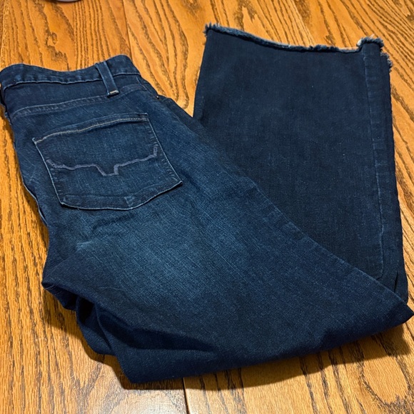 Kimes Ranch Olivia Dark Blue Flare wide leg Jeans sz 2 inseam 30 - Picture 4 of 7